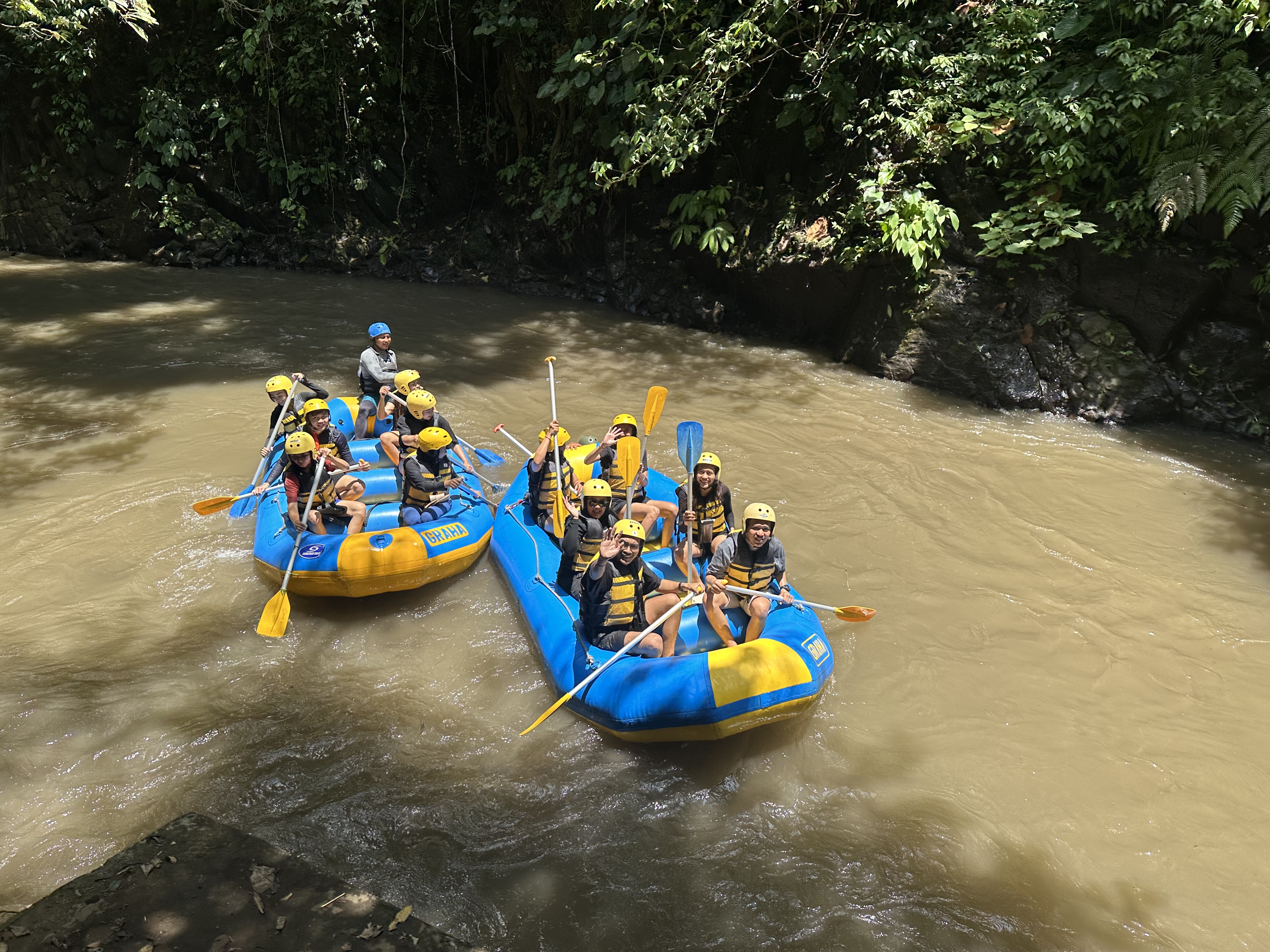 발리 아융강 래프팅 투어+10시간 전용 차량 포함 (Bali Ayung River Rafting Tour)