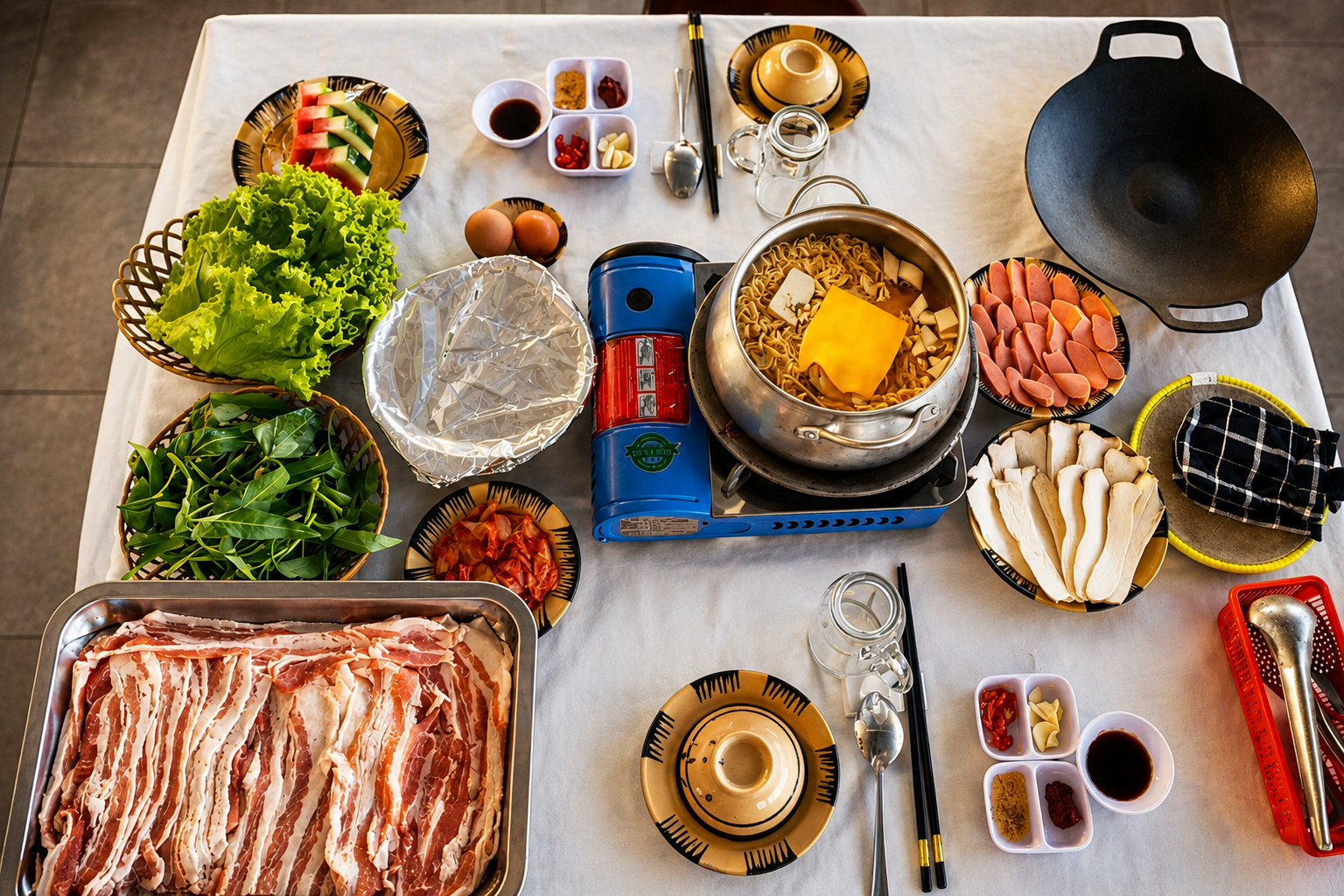 삼겹살 점심